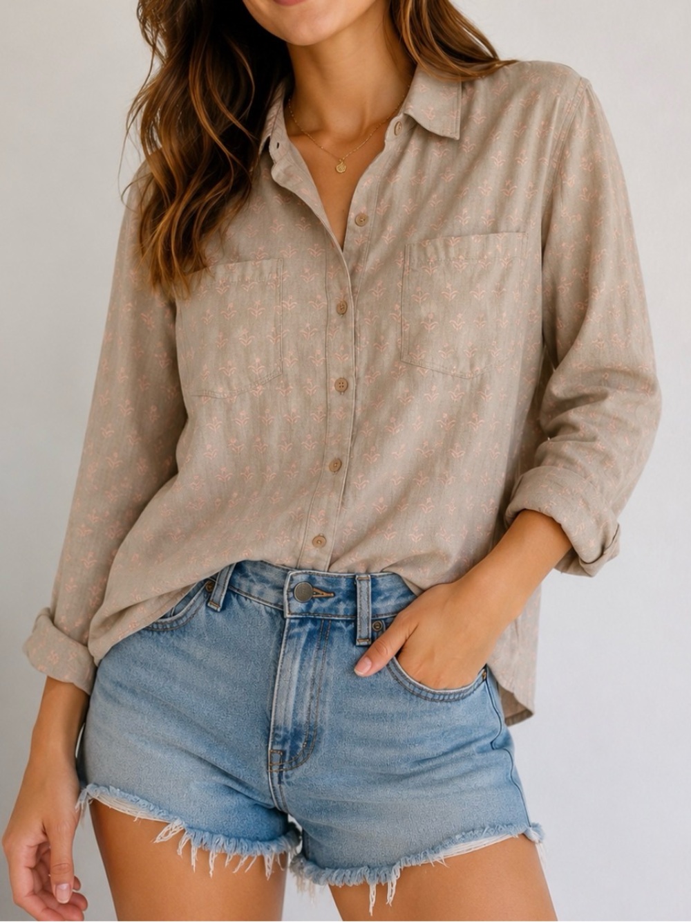 Lucky Brand Button-Up Shirt – Size Small